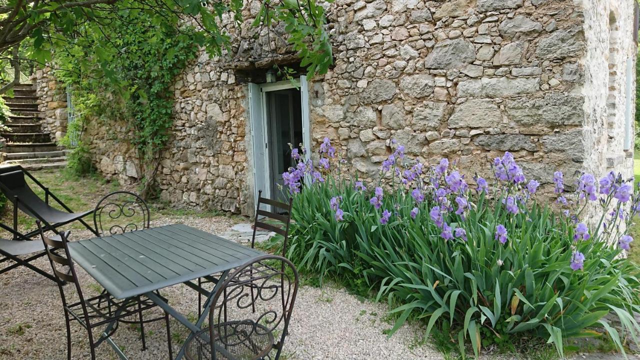Gite En Cevennes Du Sud, Bergerie Restauree Au Rez De Jardin D'Une Bastide Avec Piscine, Vue Exceptionnelle, Authenticite Et Confort Saint-Laurent-le-Minier 外观 照片