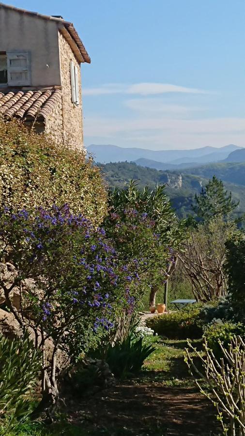 Gite En Cevennes Du Sud, Bergerie Restauree Au Rez De Jardin D'Une Bastide Avec Piscine, Vue Exceptionnelle, Authenticite Et Confort Saint-Laurent-le-Minier 外观 照片