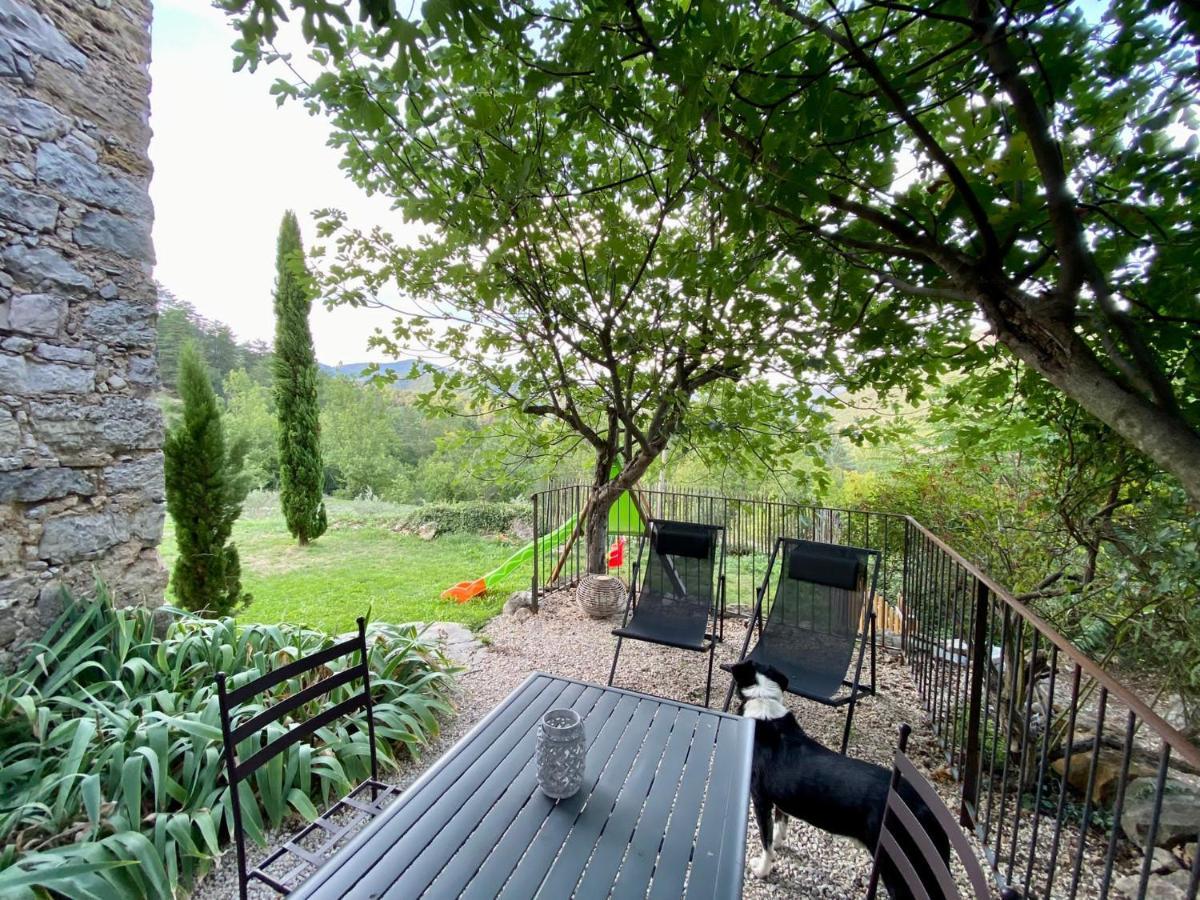 Gite En Cevennes Du Sud, Bergerie Restauree Au Rez De Jardin D'Une Bastide Avec Piscine, Vue Exceptionnelle, Authenticite Et Confort Saint-Laurent-le-Minier 外观 照片
