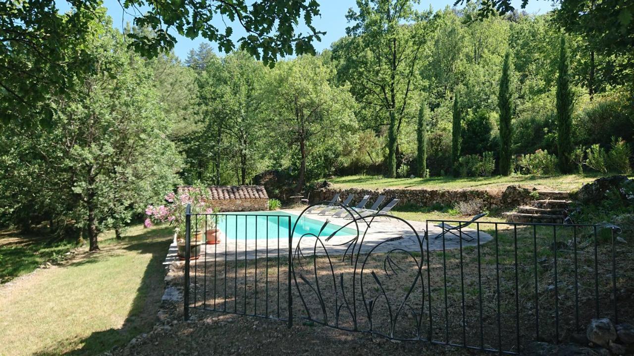 Gite En Cevennes Du Sud, Bergerie Restauree Au Rez De Jardin D'Une Bastide Avec Piscine, Vue Exceptionnelle, Authenticite Et Confort Saint-Laurent-le-Minier 外观 照片